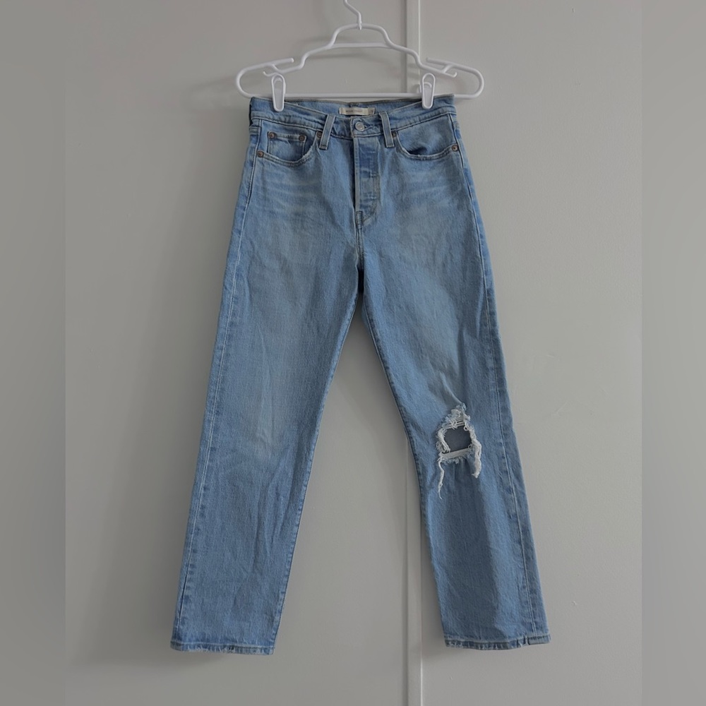 NWOT) Levi’s wedgie straight cropped high rise ankle jeans